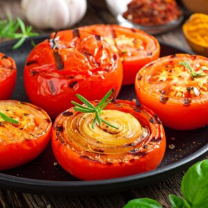 Grilled Tomato & Onion with Spices